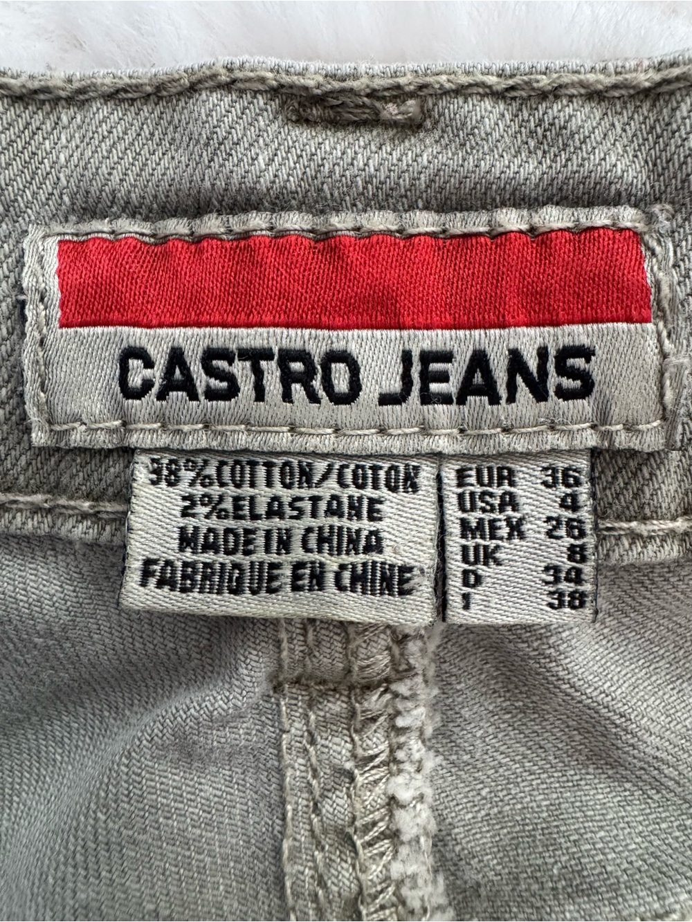 Women’s Skinny Jeans - Olive Gray - Picture 6 of 6